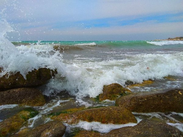 Берег Каспийского моря Дагестан