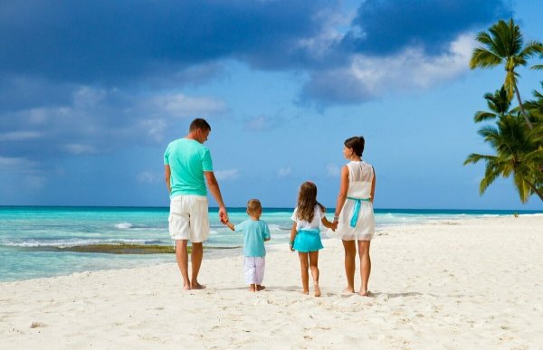 Семья на отдыхе