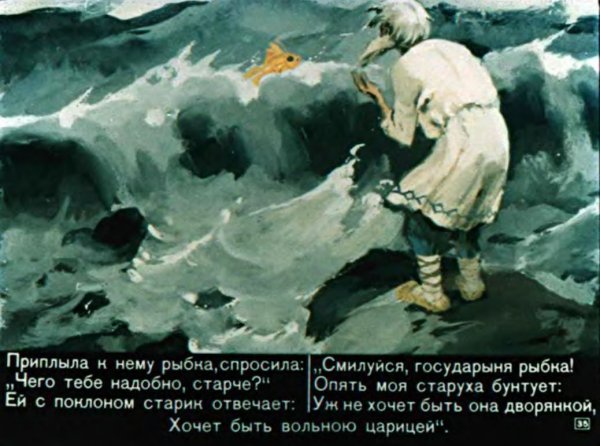 Сказка о рыбаке и рыбке мультфильм