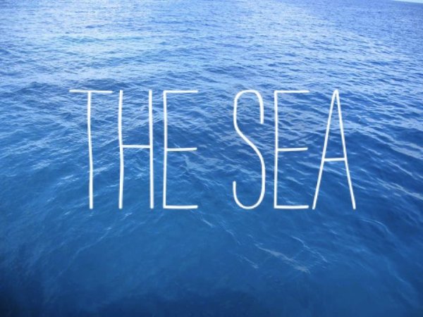 Красивая надпись море