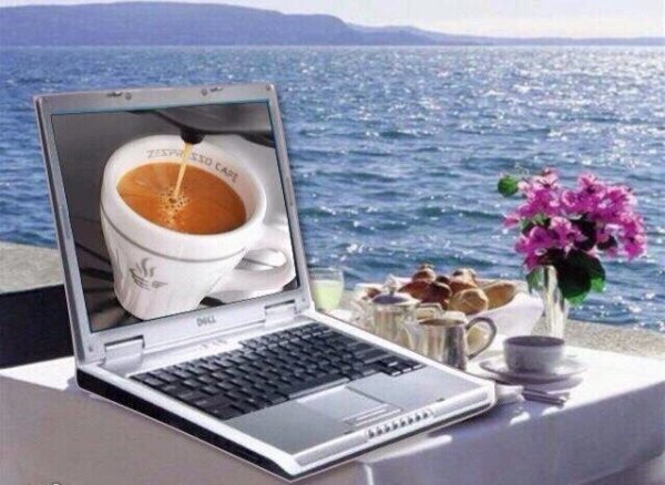 Кофе и море