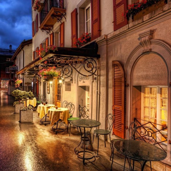 Италия улочки кафе