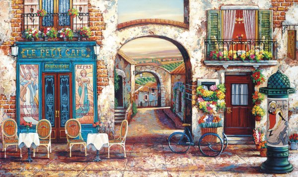 Пазл Educa уличное кафе