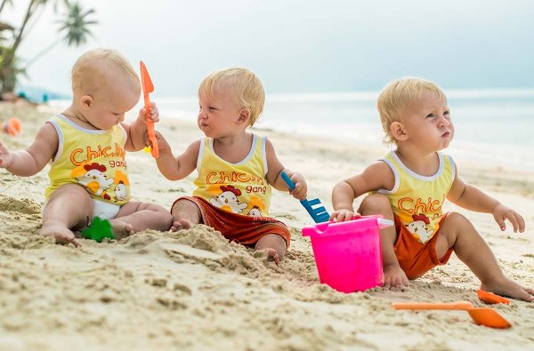 Лето пляж дети