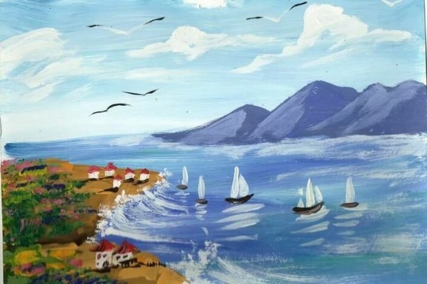 Морской пейзаж для детей