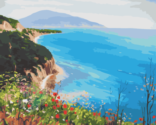 Картина берег моря