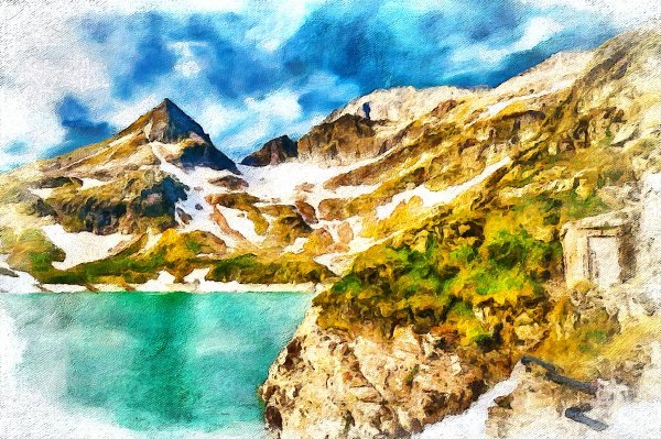 Рисуем горы и море