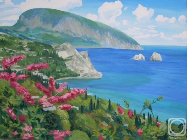 Картина гора медведь Ялта