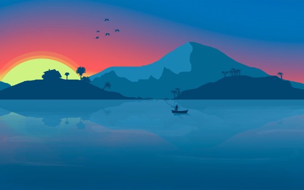 Минималистичный пейзаж