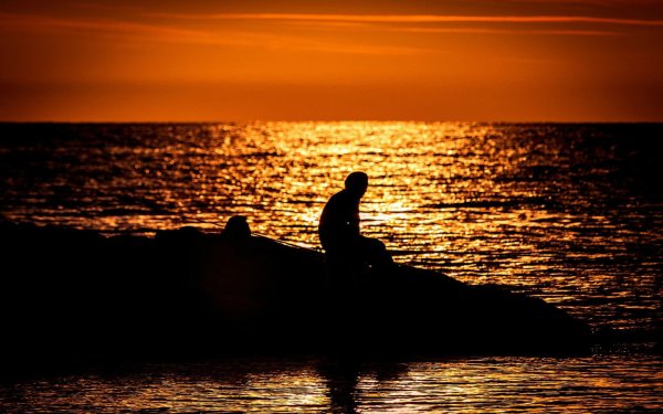 Закат одиночество