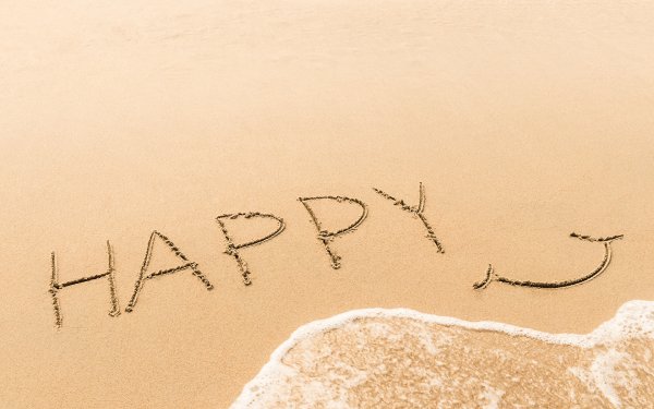 Счастье есть надпись на песке