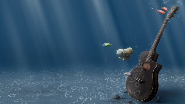 Гитара (голубая)