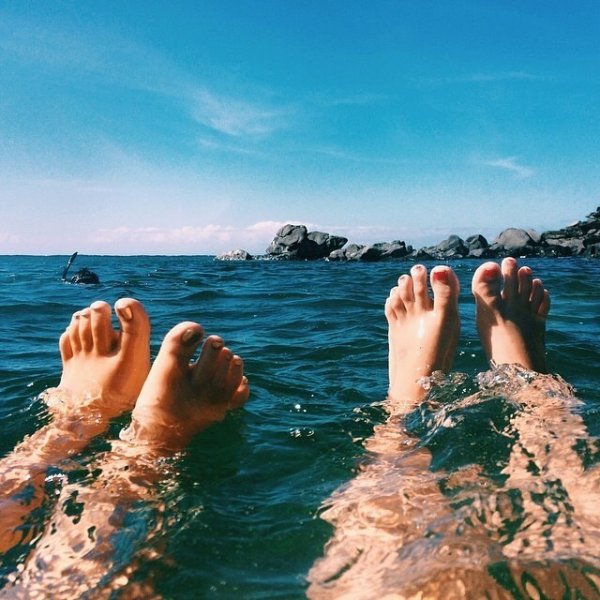 Море ноги пляж