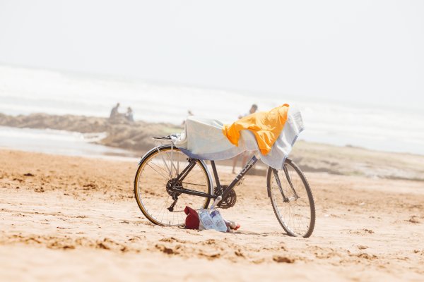 Велосипед море