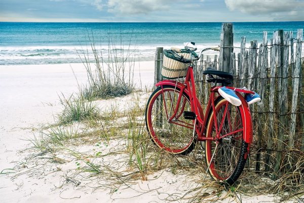 Велосипед море