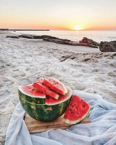 Море фрукты пляж