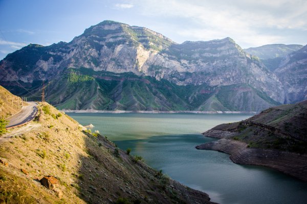 Озеро в Чечне Кезеной