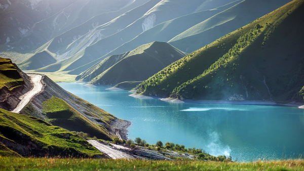 Сулакский каньон в Дагестане качели