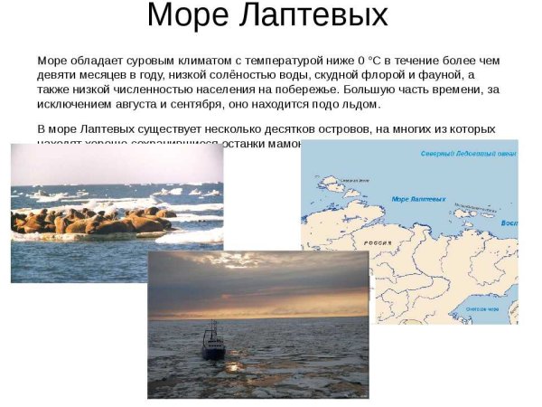Соленость моря Лаптевых