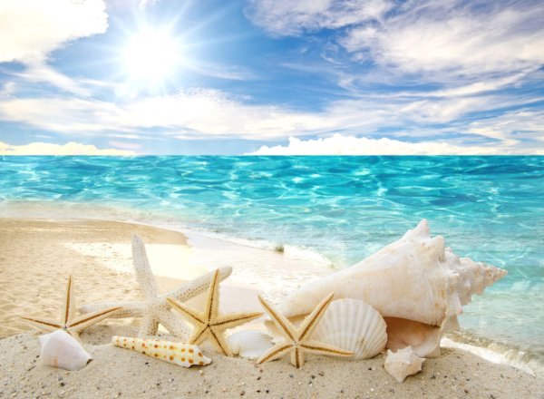 Пляж море песок