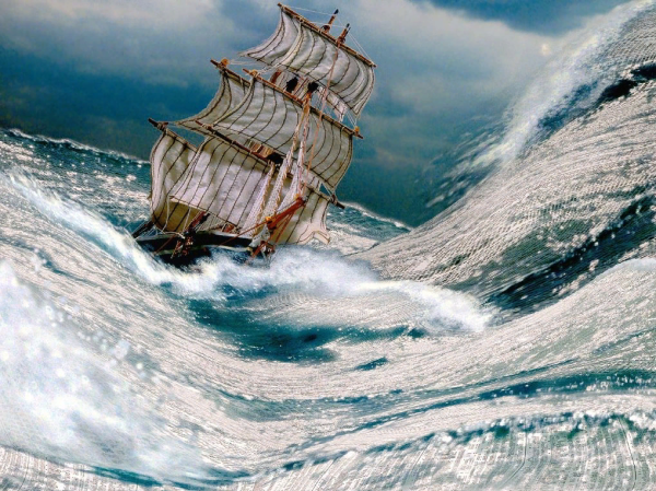 Корабль на волнах