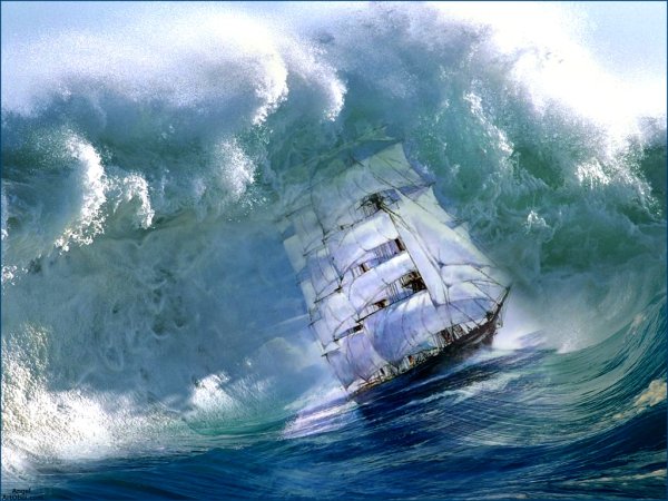 Корабль на волнах