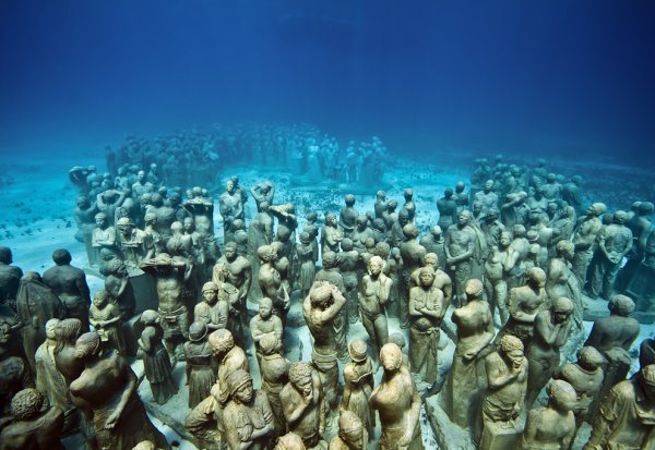 Канкун музей подводных скульптур