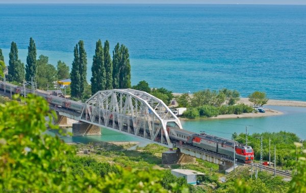 Лазаревское Сочи железная дорога и море