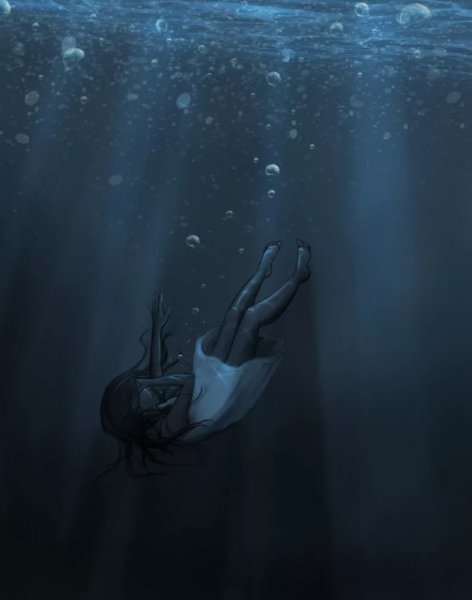 Девушка под водой