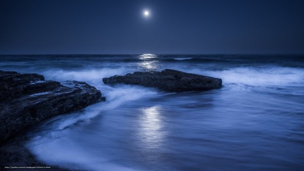 Фото ночного моря