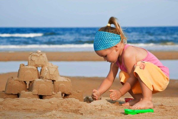 Песочный замок дети