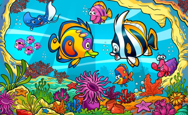 Обитатели моря для детей