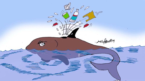 Загрязнение воды плакат