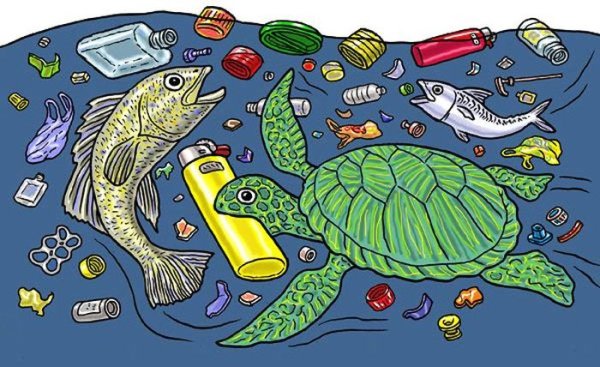Загрязнение воды плакат