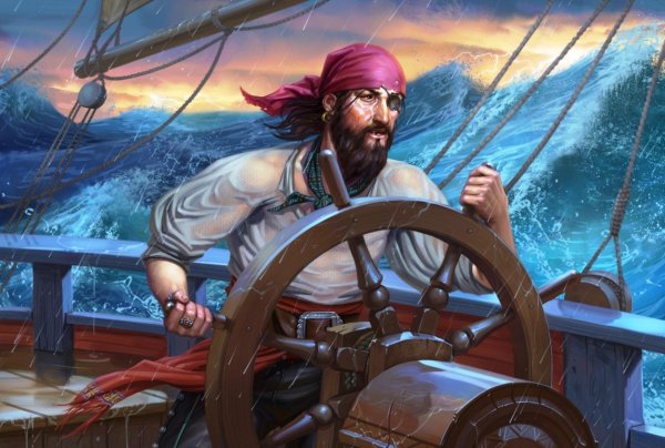 За штурвалом корабля