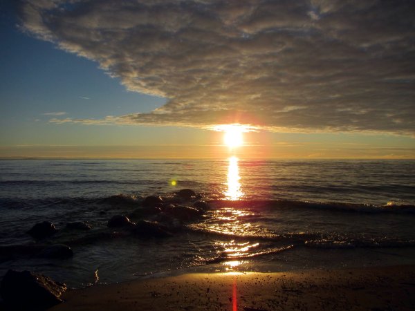 Репино пляж закат