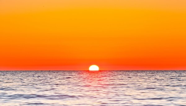 Море оранжевого цвета