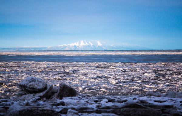 Карское море зимой