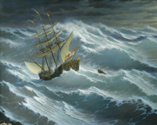 Море клипер шторм