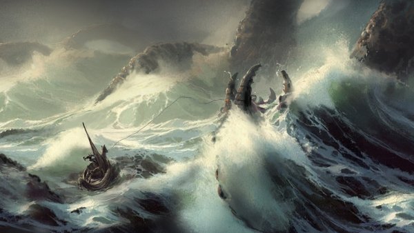 Энди Симмонс пейзаж море шторм