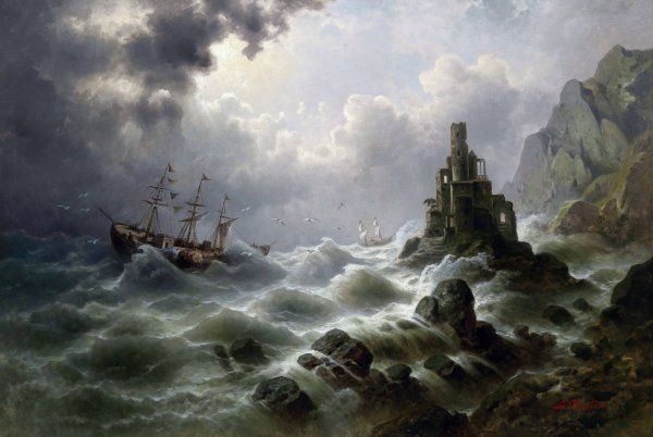 Бушующее море