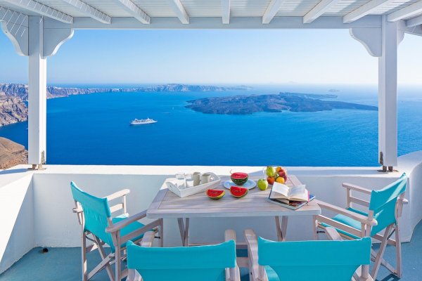 Терраса Греция Санторини