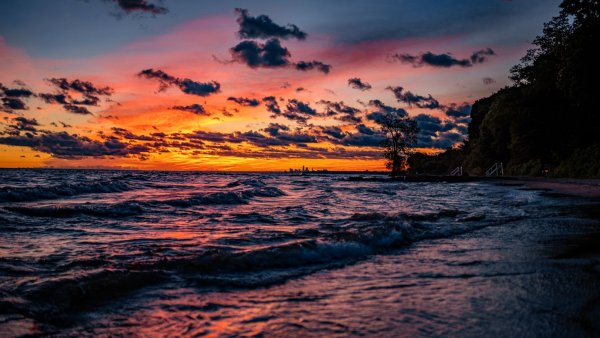 Закат на море картинки