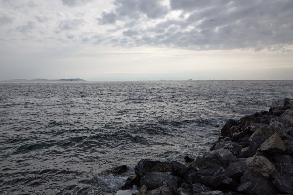 Береговое море шторм