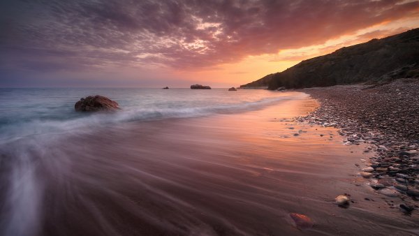 Закат на море