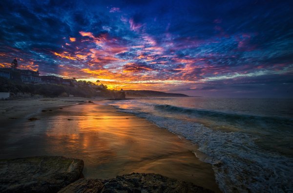 Закат на море фото высокого разрешения