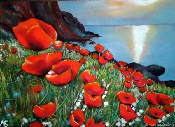 Маки картина БРАУБЕРГ