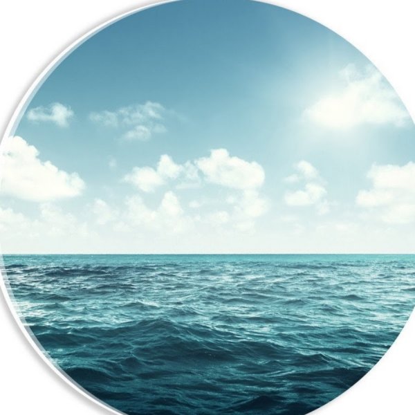 Фон круг море