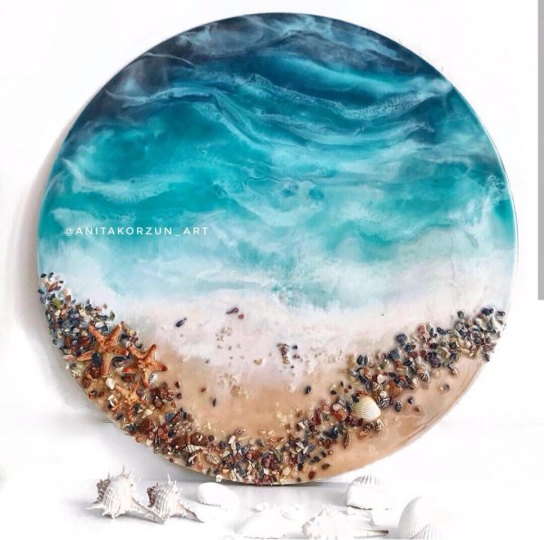 Море в круге арт