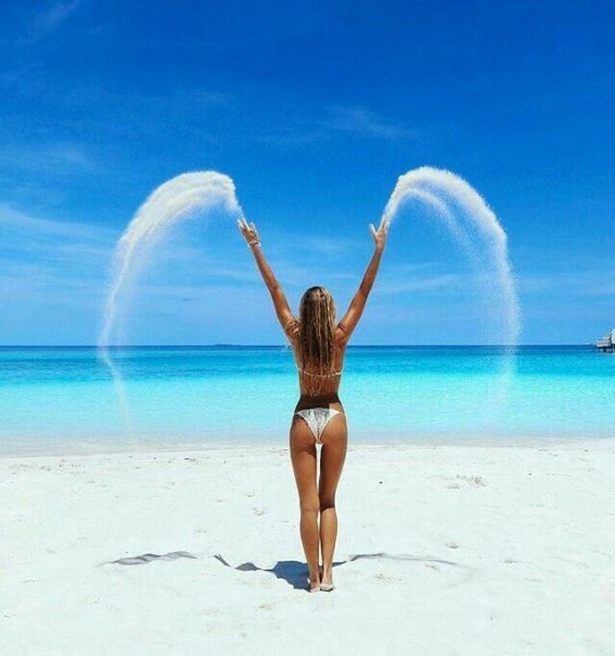 Необычная фотосессия на море